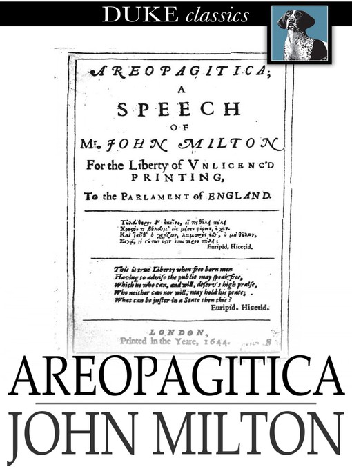 Title details for Areopagitica by John Milton - Available